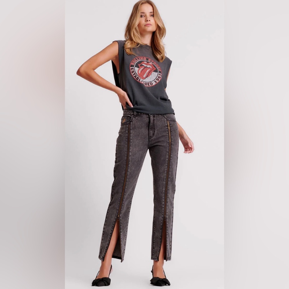 Brand New.  Black, faded, slightly worn-in classic denim wash.